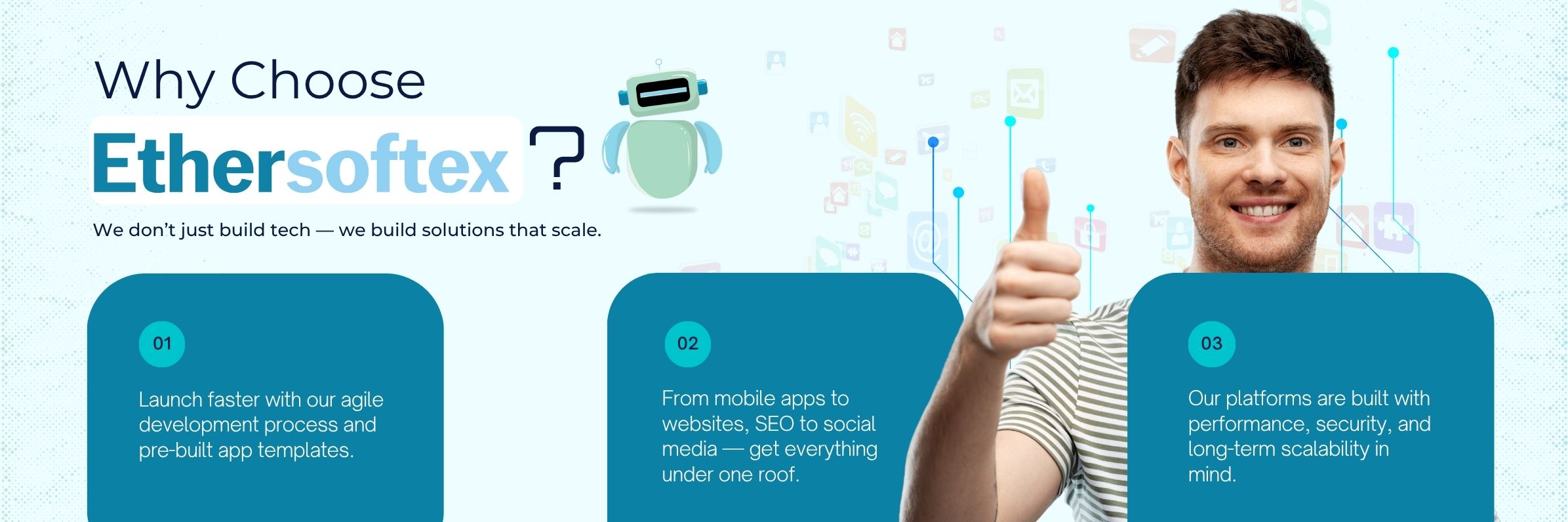 Why choose Ethersoftex – agile digital, web & app development in Lucknow, Varanasi & Hyderabad